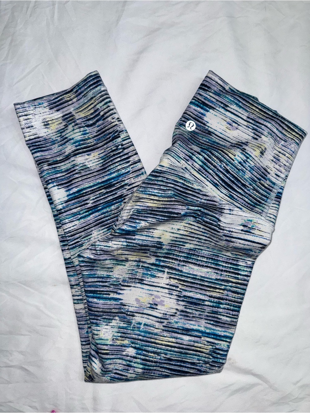 lululemon athletica Navy, Blue & White Space-Dye Leggings